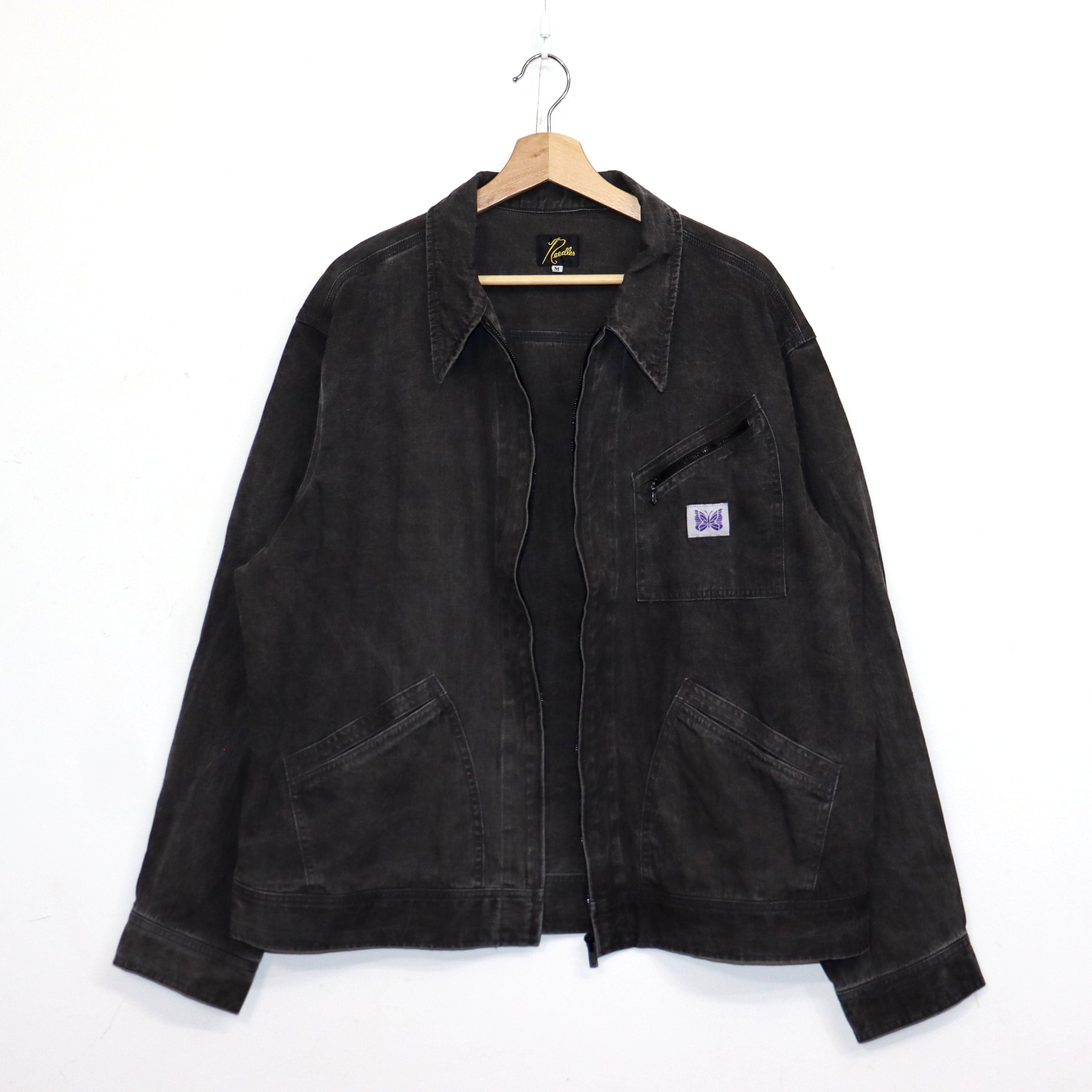 Needles：Zipped Work Jacket - C/L Canvas / Sumi Dye – TAMANIWA