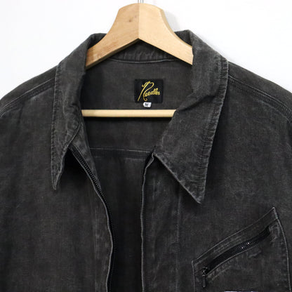 Needles：Zipped Work Jacket - C/L Canvas / Sumi Dye