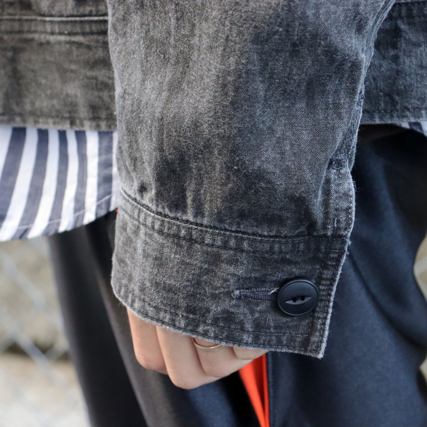 Needles：Zipped Work Jacket - C/L Canvas / Sumi Dye