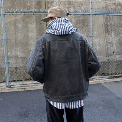 Needles：Zipped Work Jacket - C/L Canvas / Sumi Dye