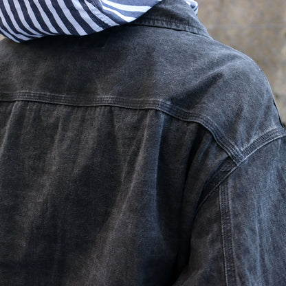 Needles：Zipped Work Jacket - C/L Canvas / Sumi Dye