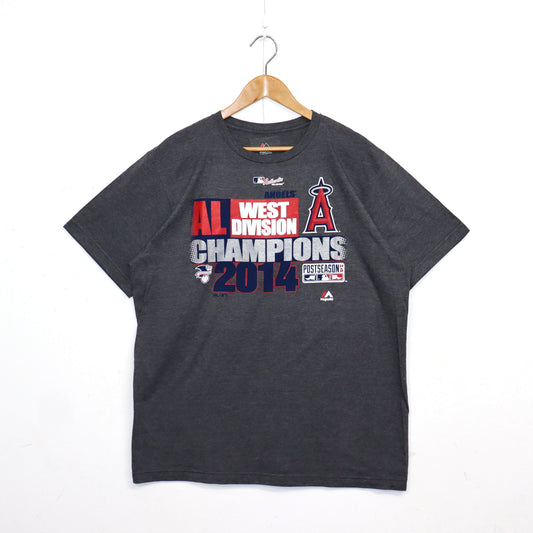 used : (Majestic) LA Angels 2014 West Division Champs S/S Tee