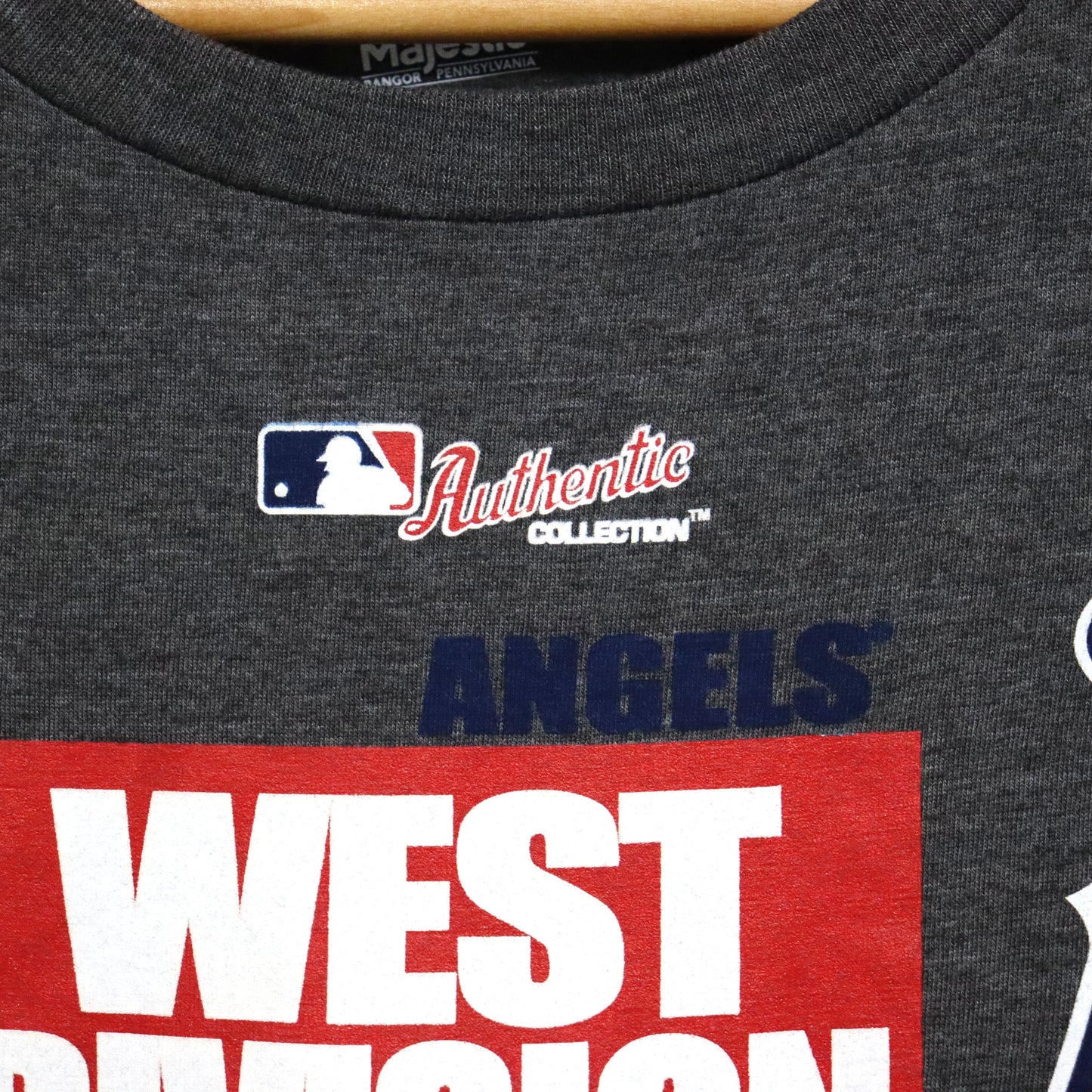 used : (Majestic) LA Angels 2014 West Division Champs S/S Tee