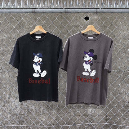 TAMANIWA×Disney : B MICKEY S/S Tee [GREY×PURPLE]