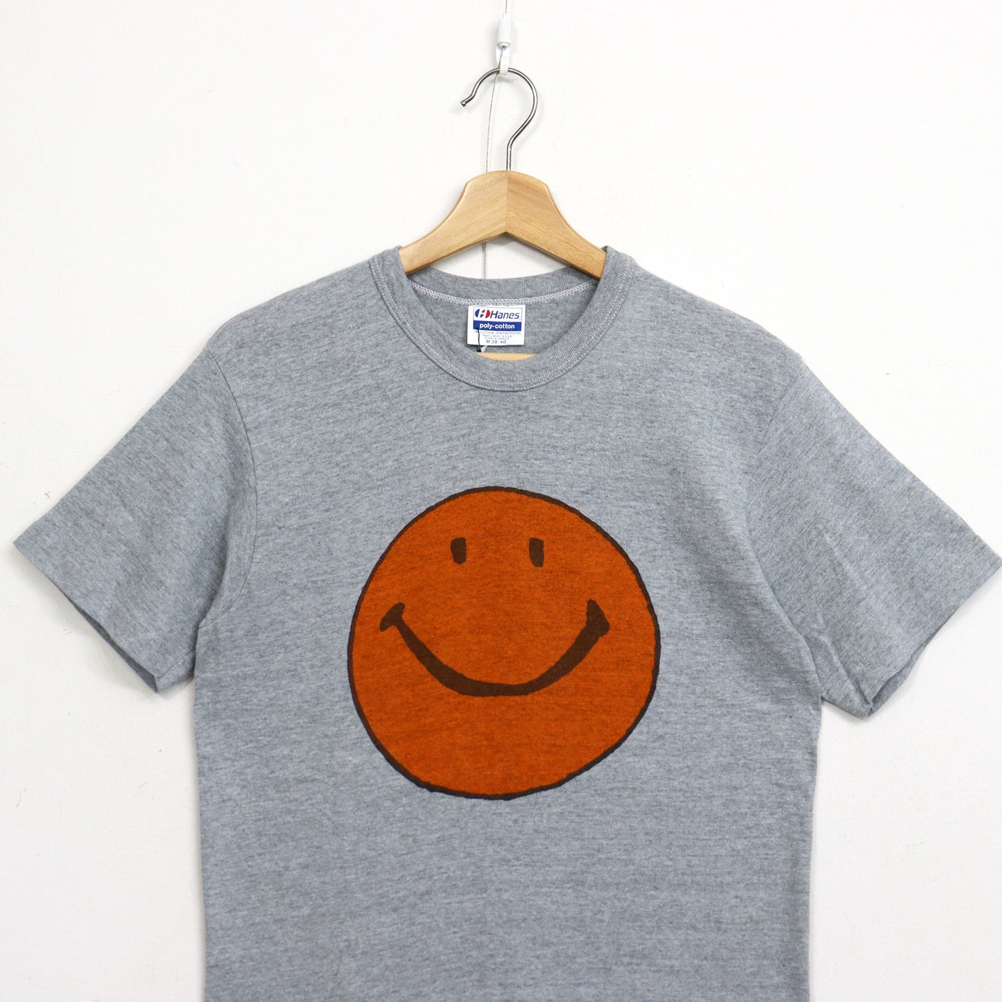 Copycat : Smile S/S Tee- Grey×Orange