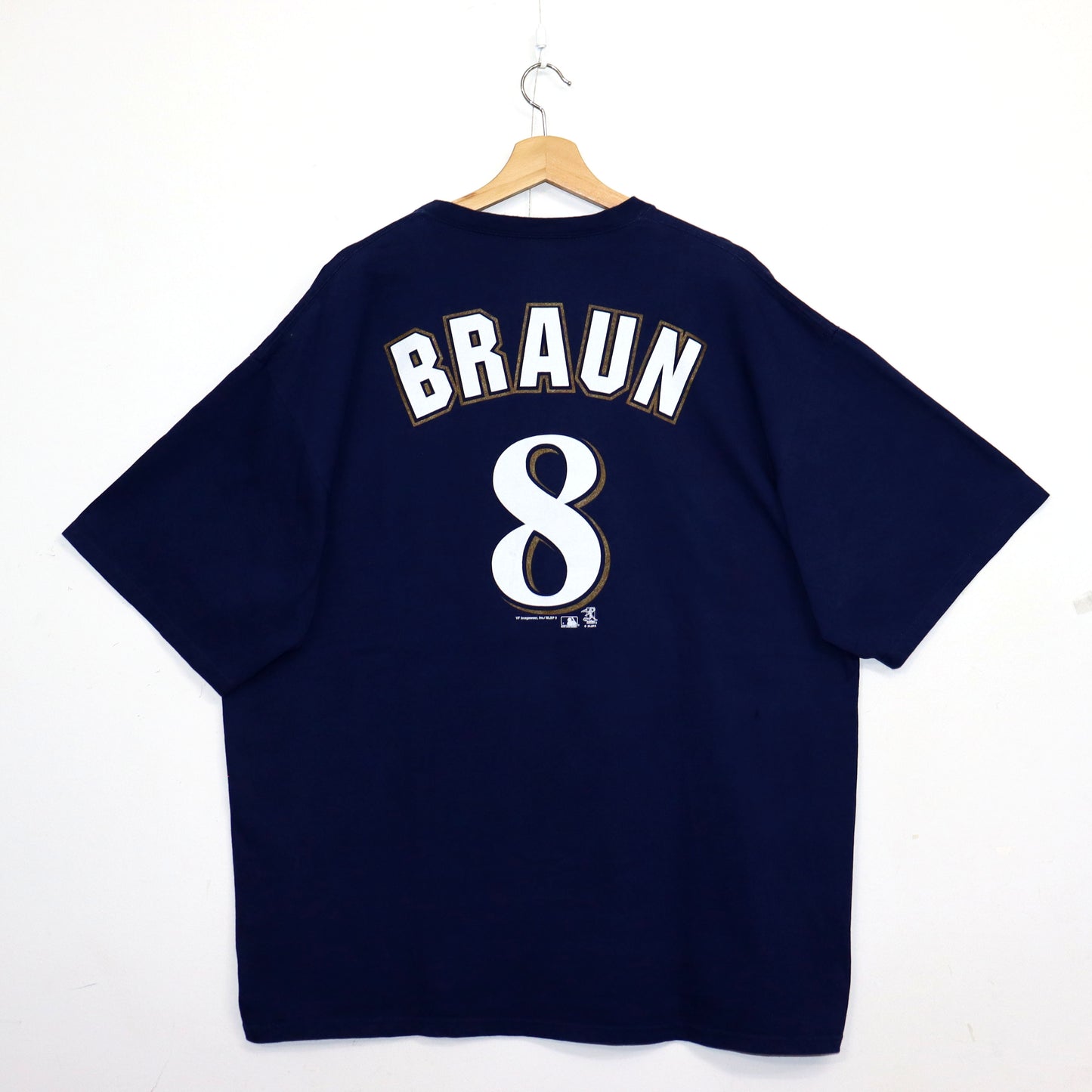 used : MIL Brewers Logo S/S Tee - #8 BRAUN