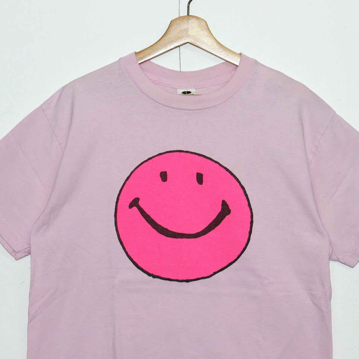 Copycat : Smile S/S Tee- Pink×Pink