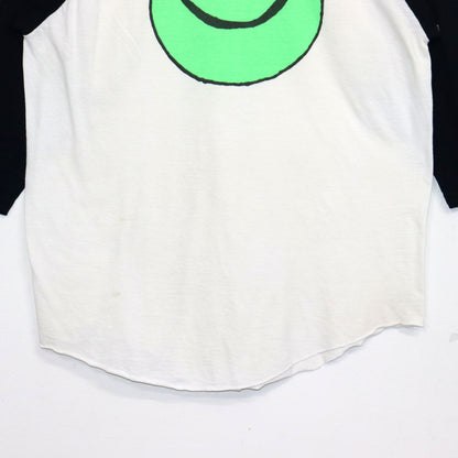 Copycat : Smile Raglan Tee - Black×Green