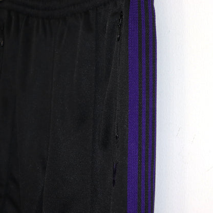 Needles : Track Pant - Poly Smooth 【BLACK×PURPLE】