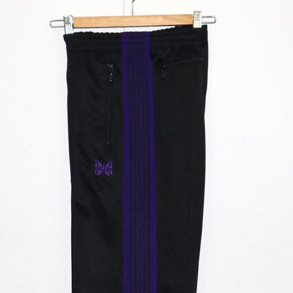 Needles : Track Pant - Poly Smooth 【BLACK×PURPLE】