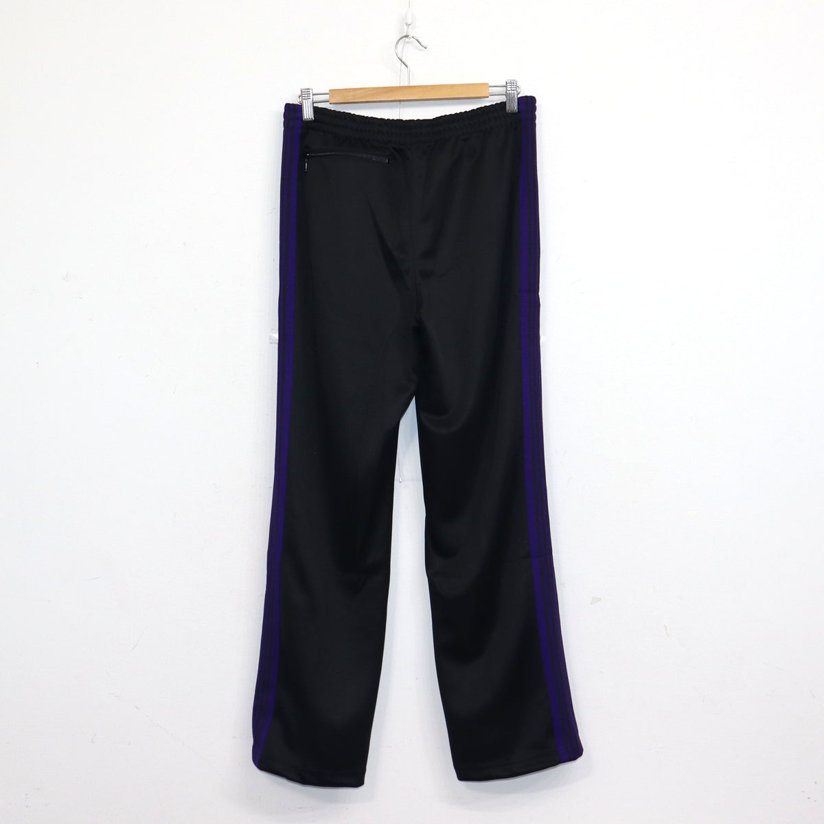Needles : Track Pant - Poly Smooth 【BLACK×PURPLE】
