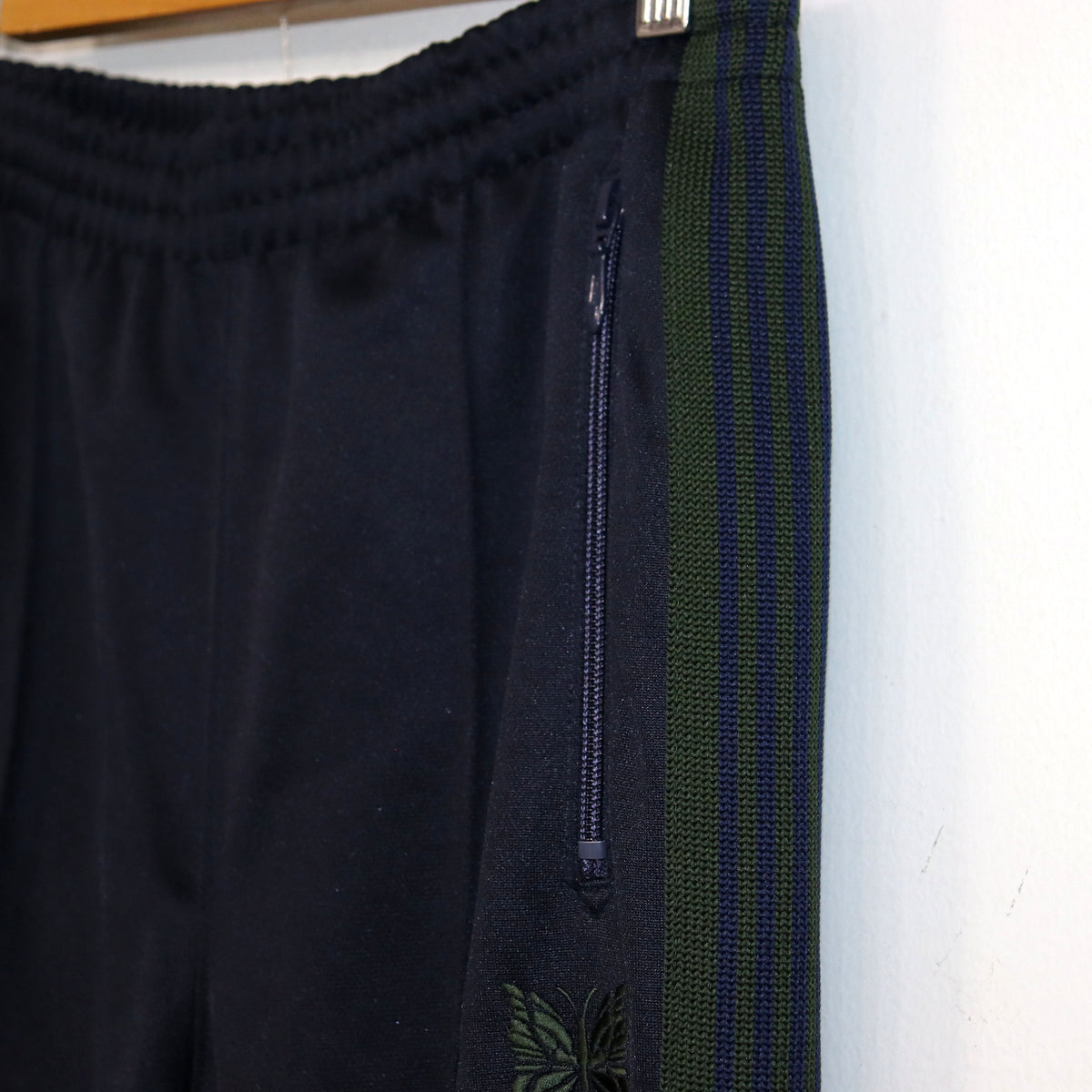 Needles : Track Pant - Poly Smooth 【NAVY×GREN】