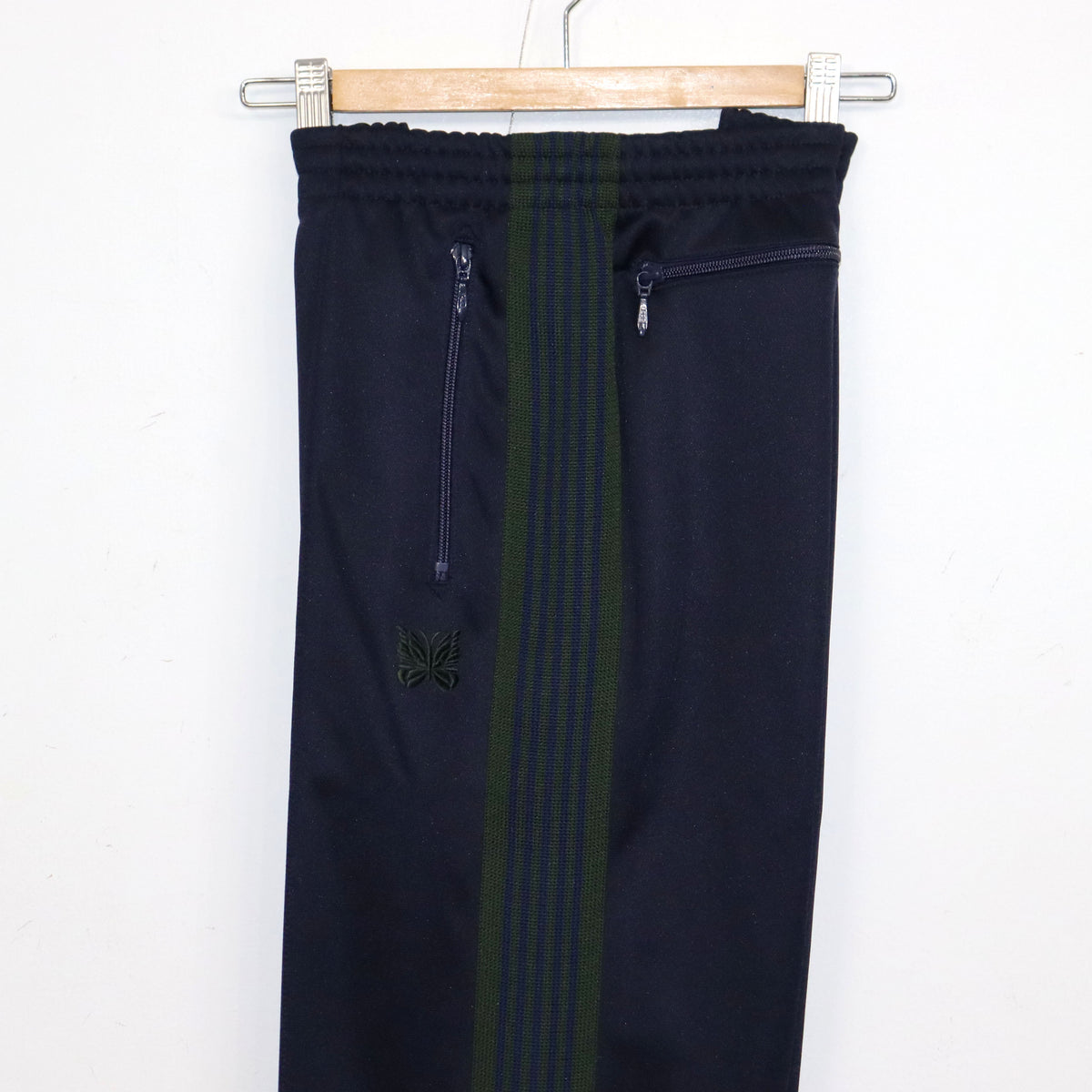 Needles : Track Pant - Poly Smooth 【NAVY×GREN】