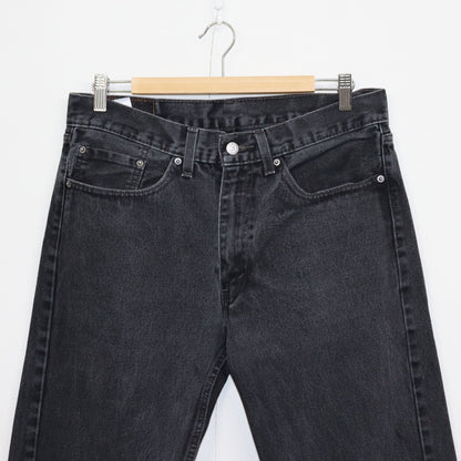 used : (Levi's) 505 Black Denim Jeans / W34L36