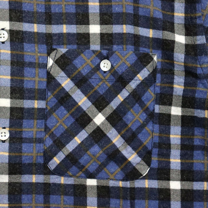 Needles : One-Up Shirt - Printed Flannel / Plaid 【BLUE×NAVY】