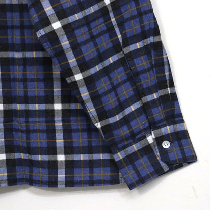 Needles : One-Up Shirt - Printed Flannel / Plaid 【BLUE×NAVY】