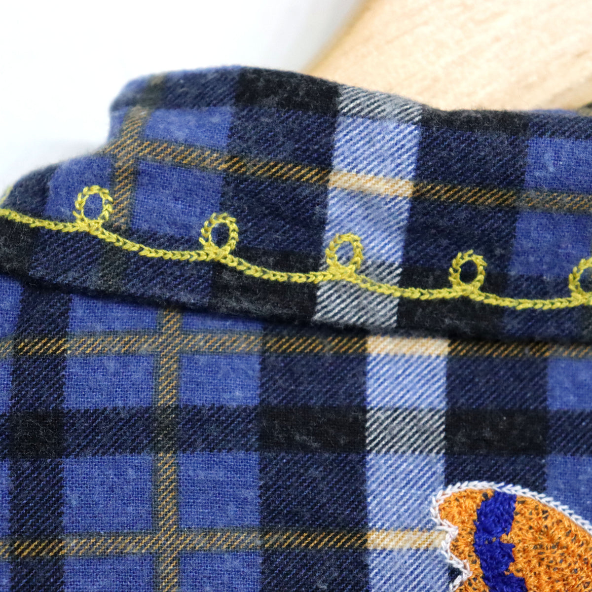 Needles : One-Up Shirt - Printed Flannel / Plaid 【BLUE×NAVY】