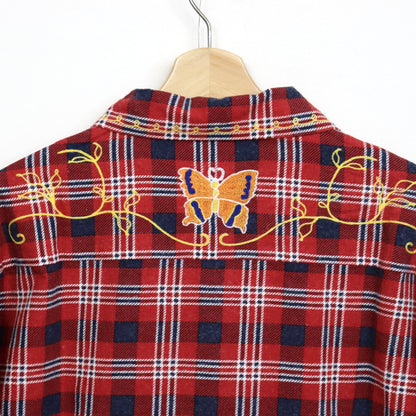 Needles : One-Up Shirt - Printed Flannel / Plaid 【RED×NAVY】