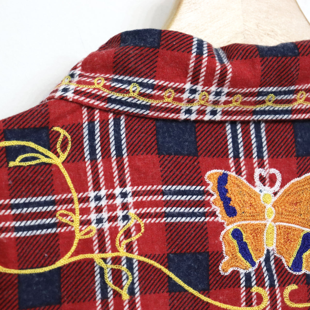 Needles : One-Up Shirt - Printed Flannel / Plaid 【RED×NAVY】