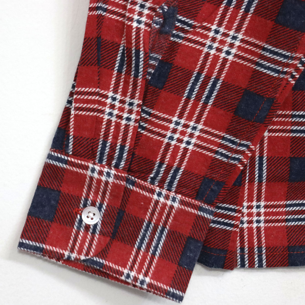 Needles : One-Up Shirt - Printed Flannel / Plaid 【RED×NAVY】