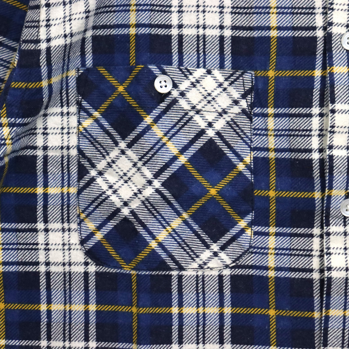Needles : One-Up Shirt - Printed Flannel / Plaid 【BLUE×WHITE】
