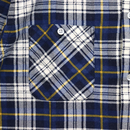 Needles : One-Up Shirt - Printed Flannel / Plaid 【BLUE×WHITE】