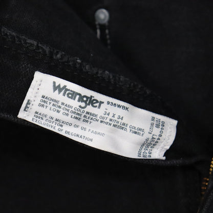used: (Wrangler) 936WBK Black Denim Jeans / W34L34