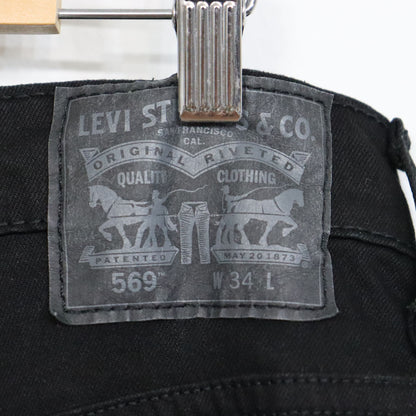 used : (levis) 569 Black Denim Short / W34