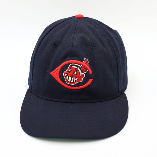 used : CLE Indians Wahoo Logo Cap 1980-90s (F)