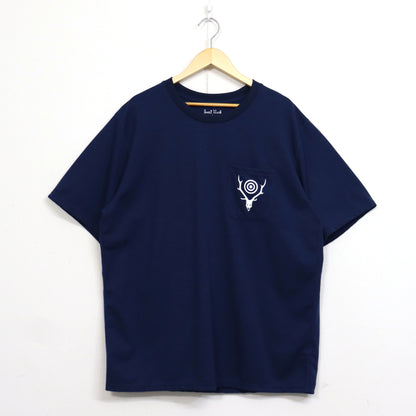 South2 West8 : S/S Round Pocket Tee - Circle Horn