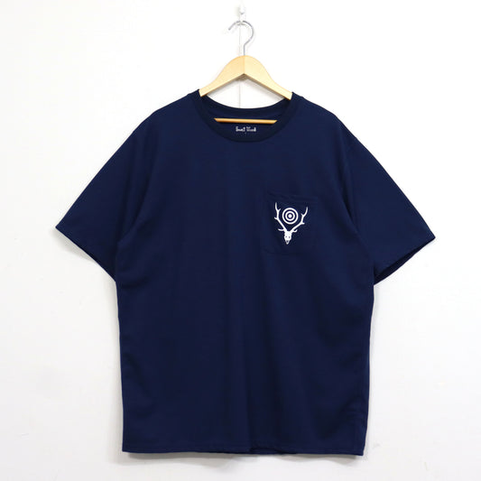 South2 West8 : S/S Round Pocket Tee - Circle Horn