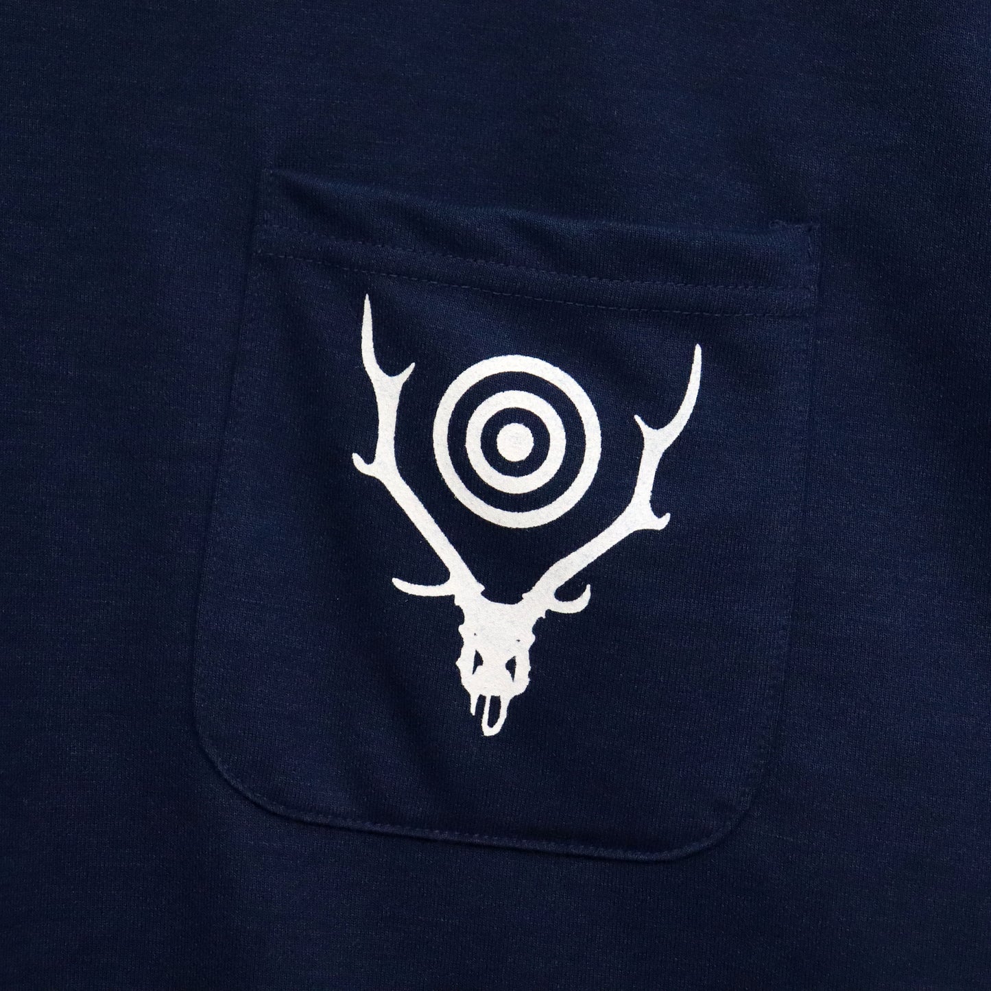 South2 West8 : S/S Round Pocket Tee - Circle Horn