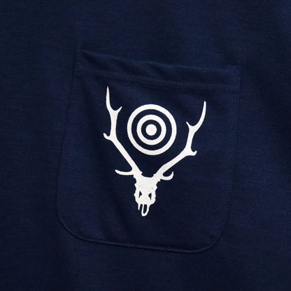 South2 West8 : S/S Round Pocket Tee - Circle Horn