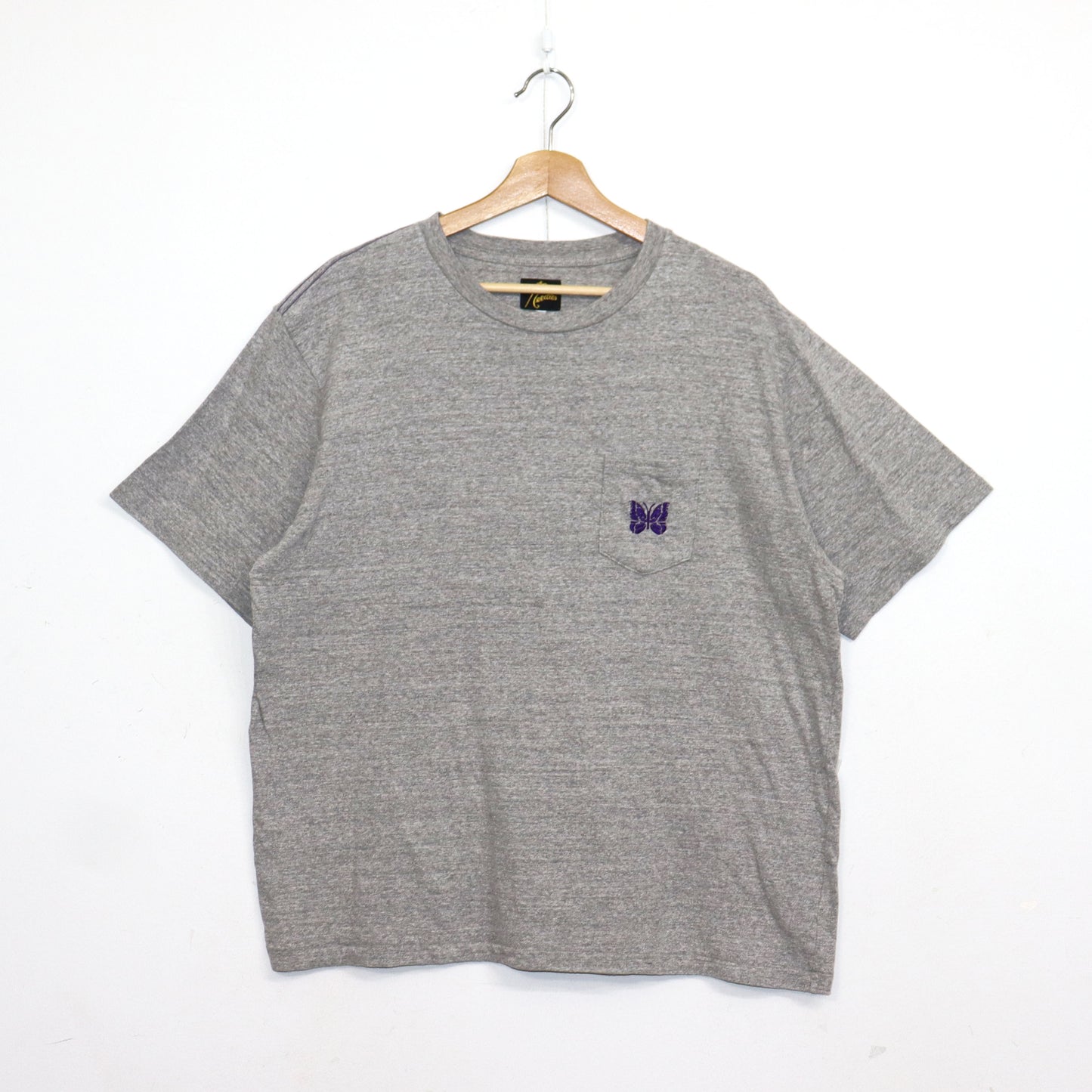 Needles : S/S Pocket Tee - Cotton Jersey - GREY