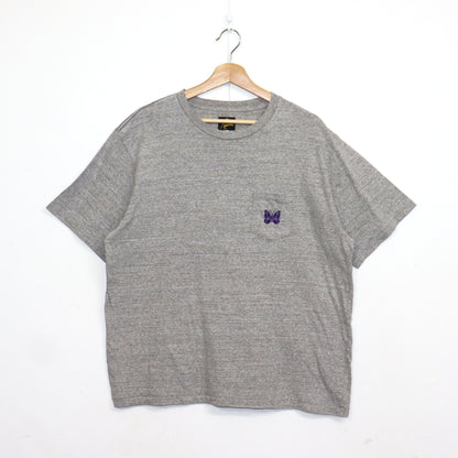 Needles : S/S Pocket Tee - Cotton Jersey - GREY