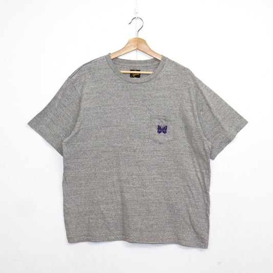Needles : S/S Pocket Tee - Cotton Jersey - GREY