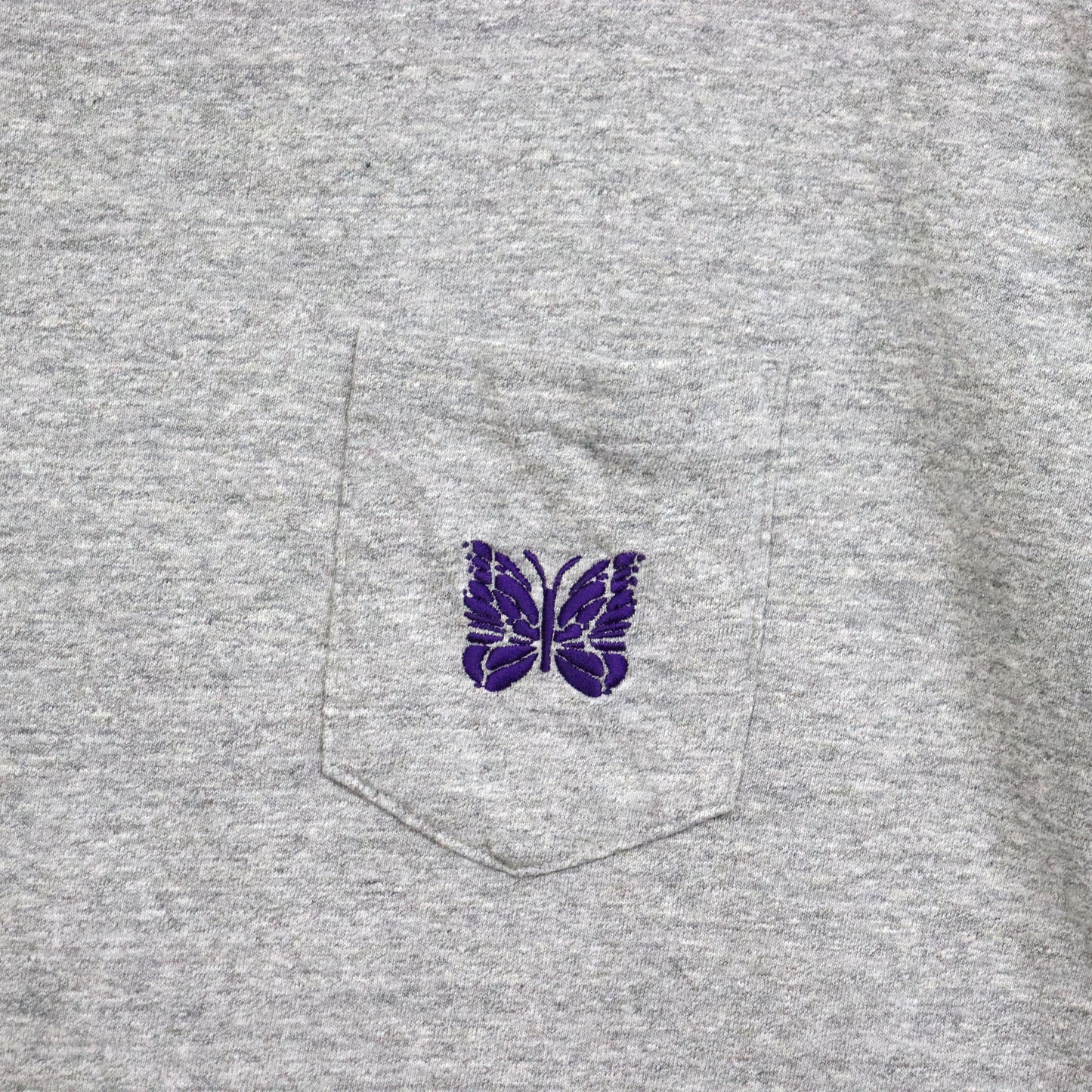 Needles : S/S Pocket Tee - Cotton Jersey - GREY