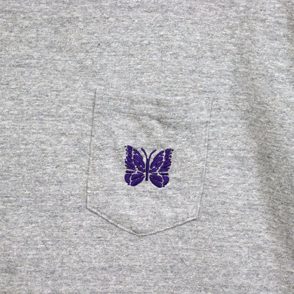 Needles : S/S Pocket Tee - Cotton Jersey - GREY