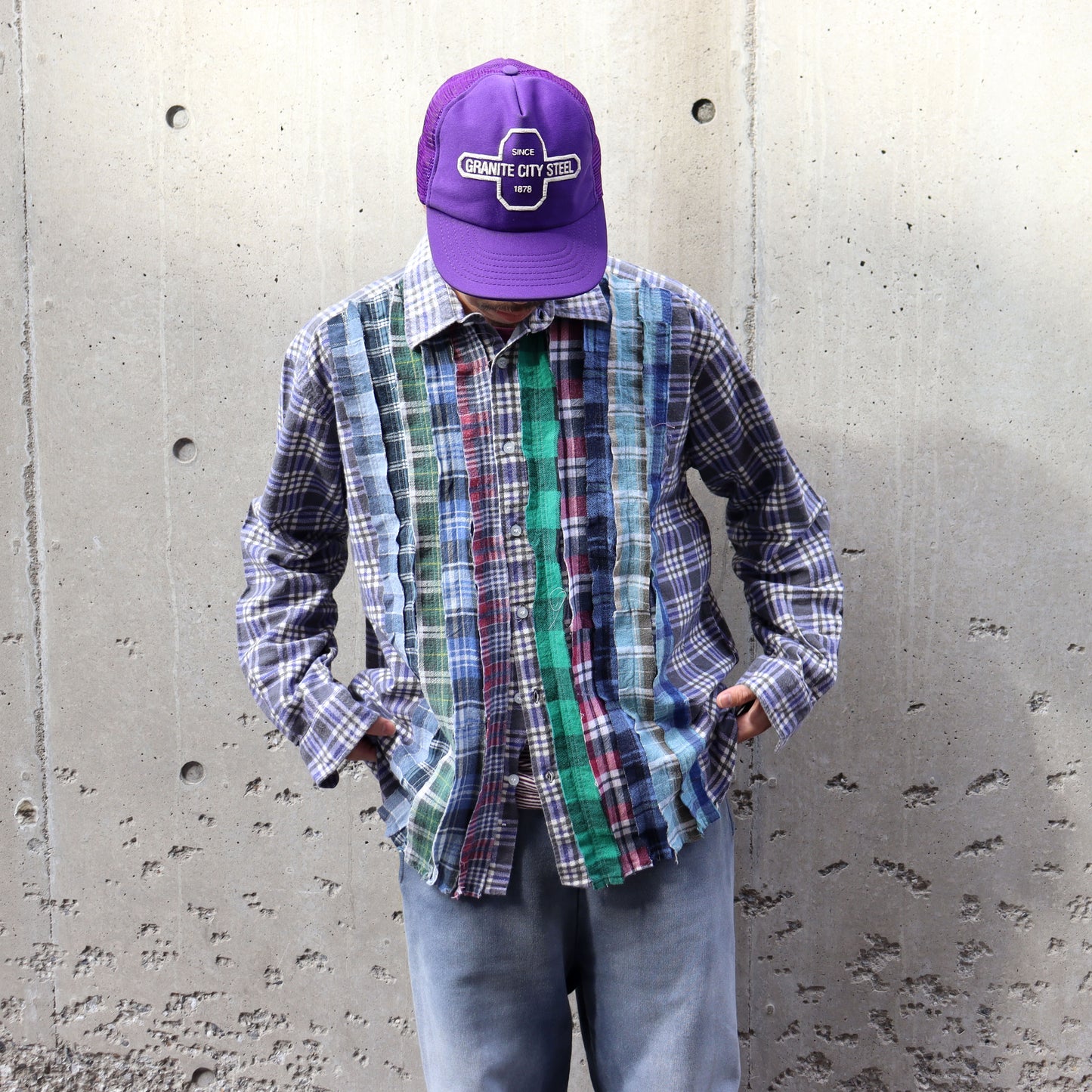 Rebuild by Needles :  Flannel Shiirt - Ribbon Shirt #64