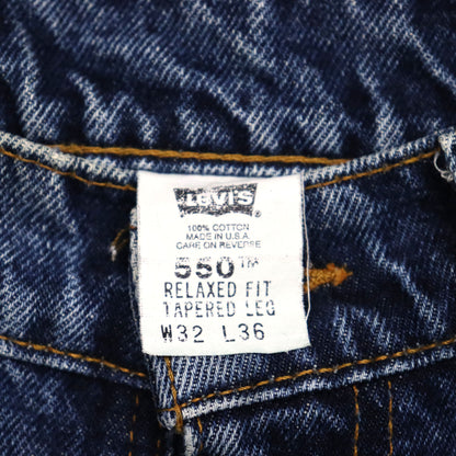used : (Levi's) 550 Blue Denim Jeans / W32L36