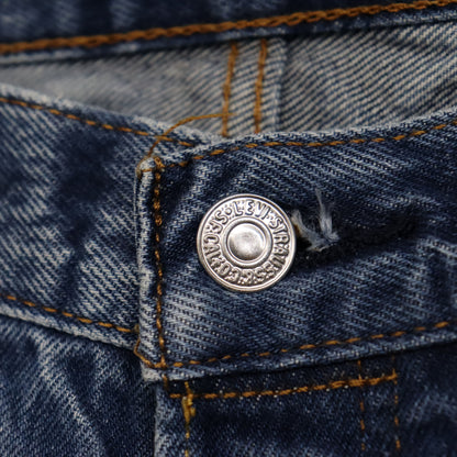 used : (Levi's) 501 Blue Denim Jeans / W35L34