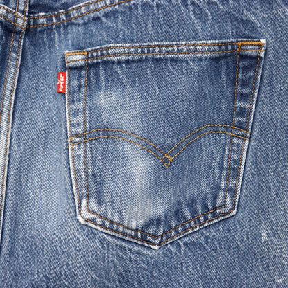 used : (Levi's) 501 Blue Denim Jeans / W35L34