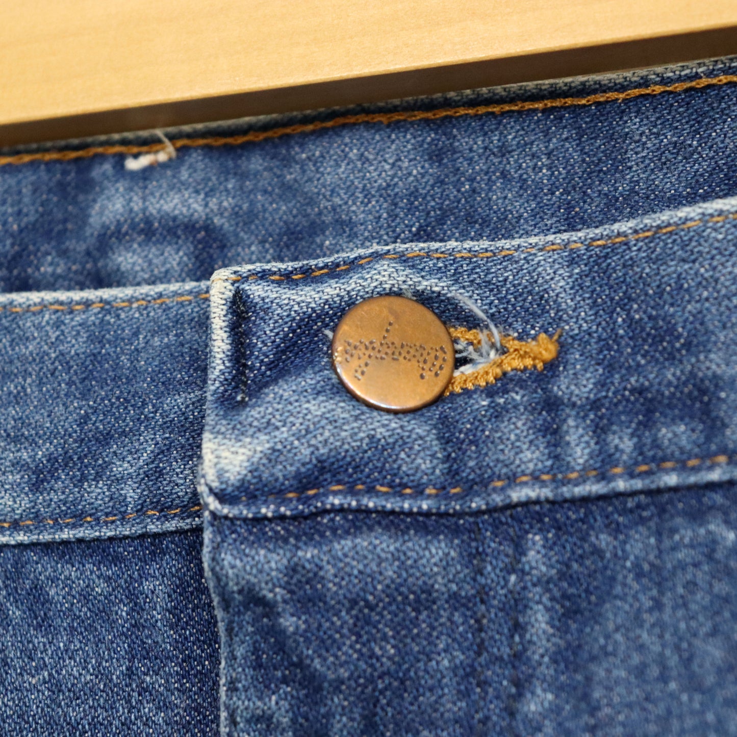 used : (Wrangler) 13MWZ Original Blue Denim Jeans / W40L30 #2