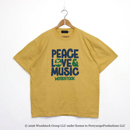 GOOD ROCK SPEED : WOODSTOCK | PEACE LOVE&MUSIC ART S/S TEE