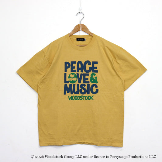 GOOD ROCK SPEED : WOODSTOCK | PEACE LOVE&MUSIC ART S/S TEE