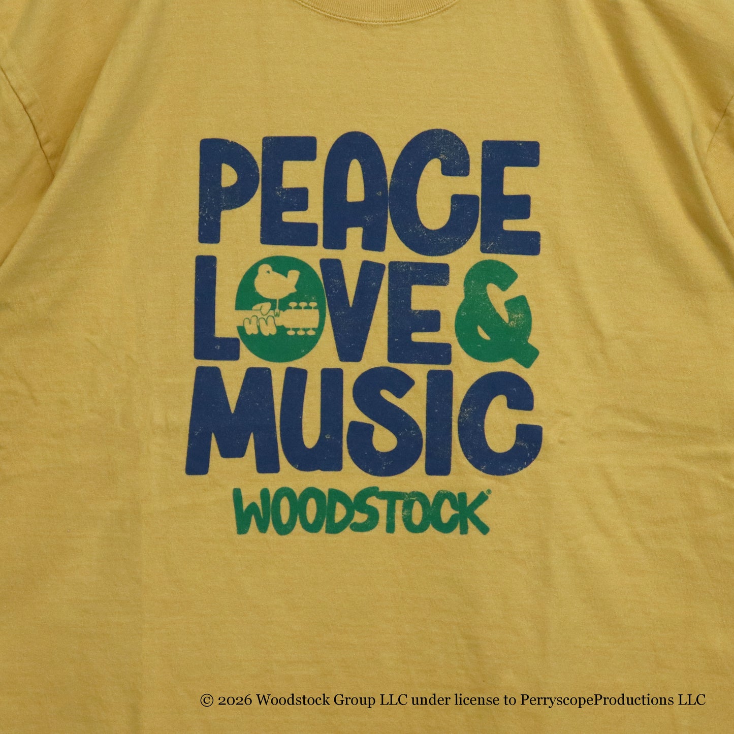 GOOD ROCK SPEED : WOODSTOCK | PEACE LOVE&MUSIC ART S/S TEE