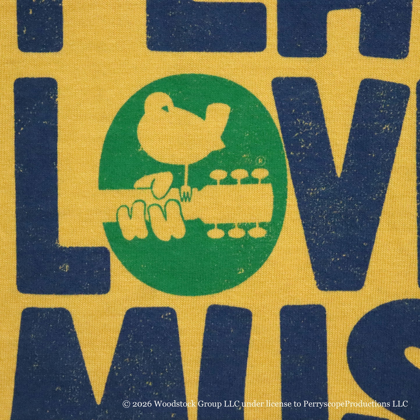 GOOD ROCK SPEED : WOODSTOCK | PEACE LOVE&MUSIC ART S/S TEE