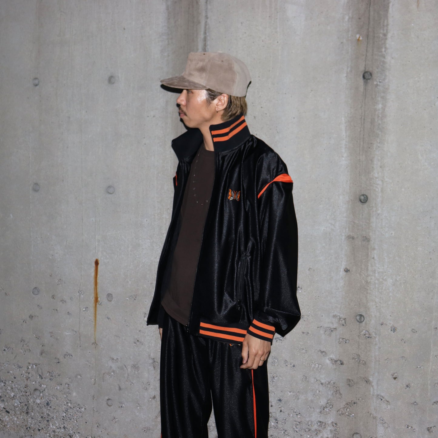 Needles：Track Jacket - Tricot Sateen - BLACK