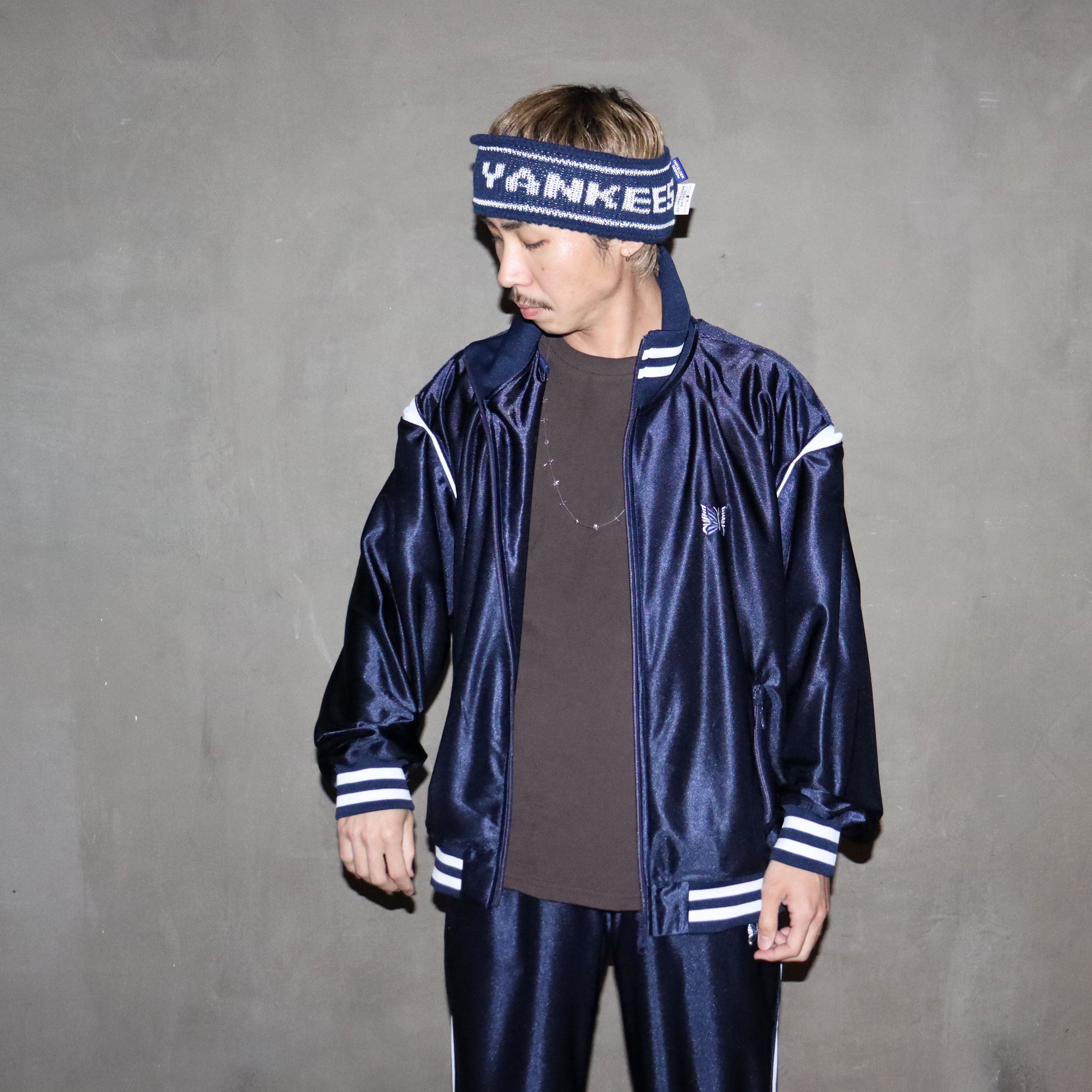 Needles トラックジャケット ネイビー Needles：Track Jacket - Tricot Sateen【NAVY】 – TAMANIWA