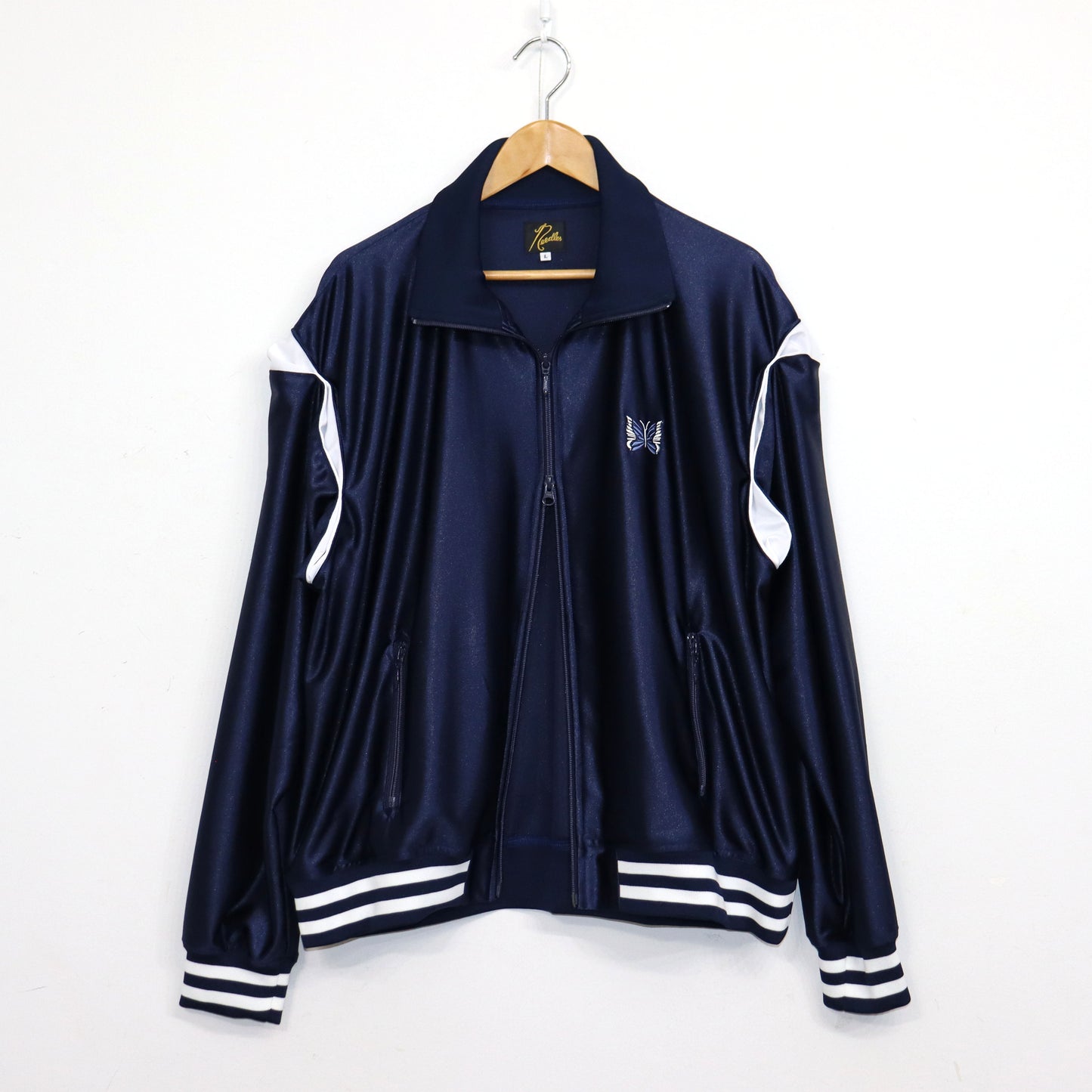 Needles：Track Jacket - Tricot Sateen - NAVY